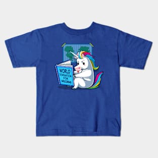 World Domination for Unicorns Kids T-Shirt